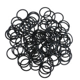 Maxbell 100 Pieces Metal Bra Lingerie Strap Clips Hook Slider Buckle 18mm Black