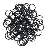 Maxbell 100 Pieces Metal Bra Lingerie Strap Clips Hook Slider Buckle 18mm Black