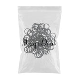 Maxbell 100 Pieces Metal Bra Lingerie Strap Clips Hook Slider Buckle 18mm Black