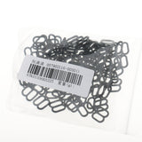 Maxbell 100 Pieces Plastic Bra Lingerie Strap Clips Hook Slider Buckle 8mm Black