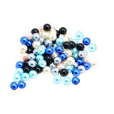 Maxbell 100 Pieces Faux Pearl Round Beads without Hole Jewelry Accessory 6 mm