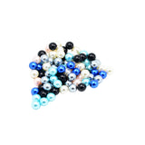 Maxbell 100 Pieces Faux Pearl Round Beads without Hole Jewelry Accessory 6 mm