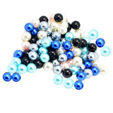 Maxbell 100 Pieces Faux Pearl Round Beads without Hole Jewelry Accessory 8 mm