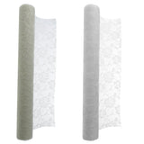 Maxbell Ingenious DIY Bouquet Base Handmade Rose Lace Floral Mesh for Decor Cream