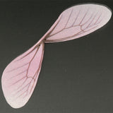 Maxbell 10pcs Dragonfly Wing Earrings Pendants for DIY Charm Jewelry Findings Pink