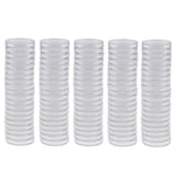 Maxbell 100pcs Clear Round Plastic Coin Capsules Container Storage Holder Case 37mm