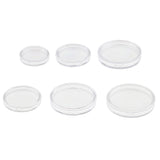 Maxbell 100pcs Clear Round Plastic Coin Capsules Container Storage Holder Case 37mm