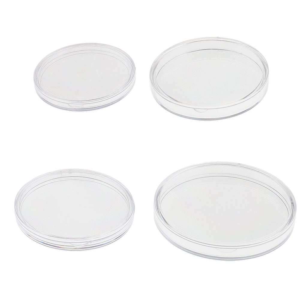 Maxbell 10 Pieces Clear Coin Capsules Containers Holders Collectors Gift  65mm