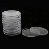 Maxbell 10 Pieces Clear Coin Capsules Containers Holders Collectors Gift  46mm