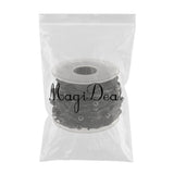 Maxbell 10m DIY Applique Sheer Mesh Beaded Lace Trim Ribbon 20 mm for Decor Black