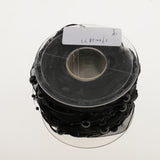 Maxbell 10m DIY Applique Sheer Mesh Beaded Lace Trim Ribbon 20 mm for Decor Black