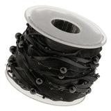 Maxbell 10m DIY Applique Sheer Mesh Beaded Lace Trim Ribbon 20 mm for Decor Black