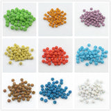 Maxbell 50 Piece Crystal Pave Clay Spacer Ball Beads for Jewelry Making Acid Blue