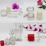 Maxbell Plastic Candle Making Model Flat Top Round Candle Craft Mold  15cm Height