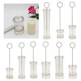Maxbell Plastic Candle Making Model Flat Top Round Candle Craft Mold  15cm Height