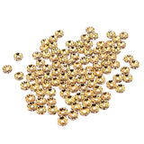 Maxbell 100 Piece Round Rondelle Spacer Bead for Jewelry Making Crafts Gold 6mm