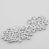 Maxbell 100 Piece Round Rondelle Spacer Bead for Jewelry Making Crafts Silver 6mm