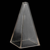 Maxbell 1 Piece Candle Mould Pyramid PC Plastic Material Handcraft DIY 5x5x10 cm