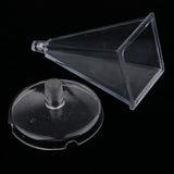 Maxbell 1 Piece Candle Mould Pyramid PC Plastic Material Handcraft DIY 5x5x10 cm