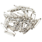 Maxbell 50 Pieces Bar Pins Brooches Jewelry Making Crafts Findings 3.5cm