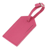 Maxbell 1 Piece PU Leather Luggage Tag Travel Suitcase ID Label Security Tag Fuschia