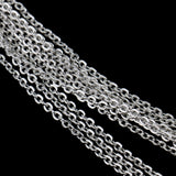 Maxbell 10m Jewelry Making Accessory Twisted Cross Chains F712 Mold 2x3 mm White K