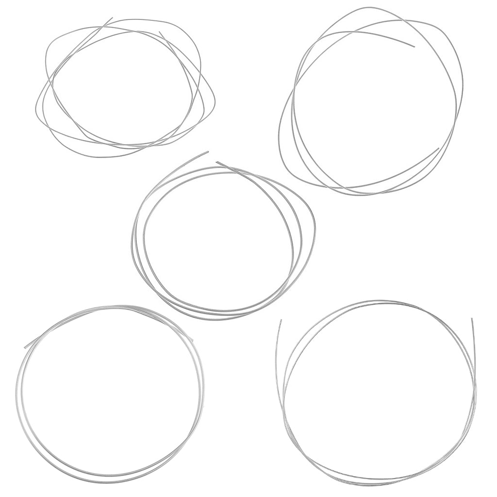 Maxbell 50cm 925 Sterling Silver Round Beading Wire for Jewelry Making 1mm