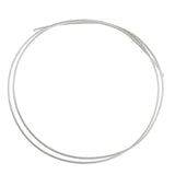 Maxbell 50cm 925 Sterling Silver Round Beading Wire for Jewelry Making 1mm