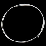 Maxbell 50cm 925 Sterling Silver Round Beading Wire for Jewelry Making 1mm