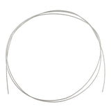 Maxbell 50cm 925 Sterling Silver Round Beading Wire for Jewelry Making 0.5mm