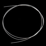 Maxbell 50cm 925 Sterling Silver Round Beading Wire for Jewelry Making 0.5mm