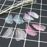 Maxbell 10 Pieces Butterfly Wings Pendant Charms Jewelry DIY Accessories Purple