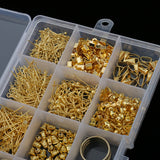 Maxbell Jewelry Making Starter Kit Tool Findings Components Storage Box Gold