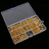 Maxbell Jewelry Making Starter Kit Tool Findings Components Storage Box Gold