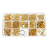 Maxbell Jewelry Making Starter Kit Tool Findings Components Storage Box Gold