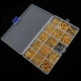 Maxbell Jewelry Making Starter Kit Tool Findings Components Storage Box Gold