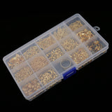 Maxbell Jewelry Making Starter Kit Tool Findings Components Storage Box Gold