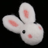 Maxbell 100% Wool Felt Balls Embellishments DIY Jewelry Crafts 6.8 x 5 cm Rabbit