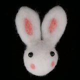 Maxbell 100% Wool Felt Balls Embellishments DIY Jewelry Crafts 6.8 x 5 cm Rabbit