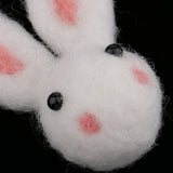 Maxbell 100% Wool Felt Balls Embellishments DIY Jewelry Crafts 6.8 x 5 cm Rabbit