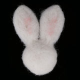 Maxbell 100% Wool Felt Balls Embellishments DIY Jewelry Crafts 6.8 x 5 cm Rabbit