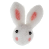 Maxbell 100% Wool Felt Balls Embellishments DIY Jewelry Crafts 6.8 x 5 cm Rabbit