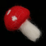 Maxbell 100% Wool Felt Balls Embellishments DIY Jewelry Crafts 4.5 x 3.5 cm Mushroom