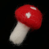 Maxbell 100% Wool Felt Balls Embellishments DIY Jewelry Crafts 4.5 x 3.5 cm Mushroom