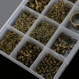 Maxbell Jewelry Making Starter Kit Tool Findings Components Storage Box Bronze