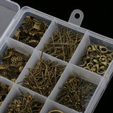 Maxbell Jewelry Making Starter Kit Tool Findings Components Storage Box Bronze