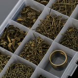 Maxbell Jewelry Making Starter Kit Tool Findings Components Storage Box Bronze