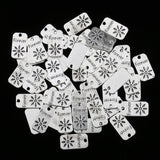 Maxbell 50 Pieces Engraved Retro Pendant Charms Jewelry Making Accessories Silver