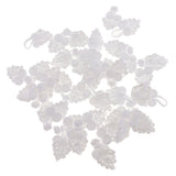 Maxbell 20 Pairs Chinese Knot Frog Buttons with Beads for Cheongsam White