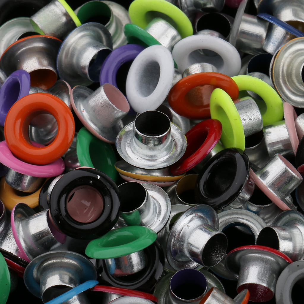 ⚡️Buy Maxbell 100 Pieces Assorted Color Metal Eyelets Buckle for ...